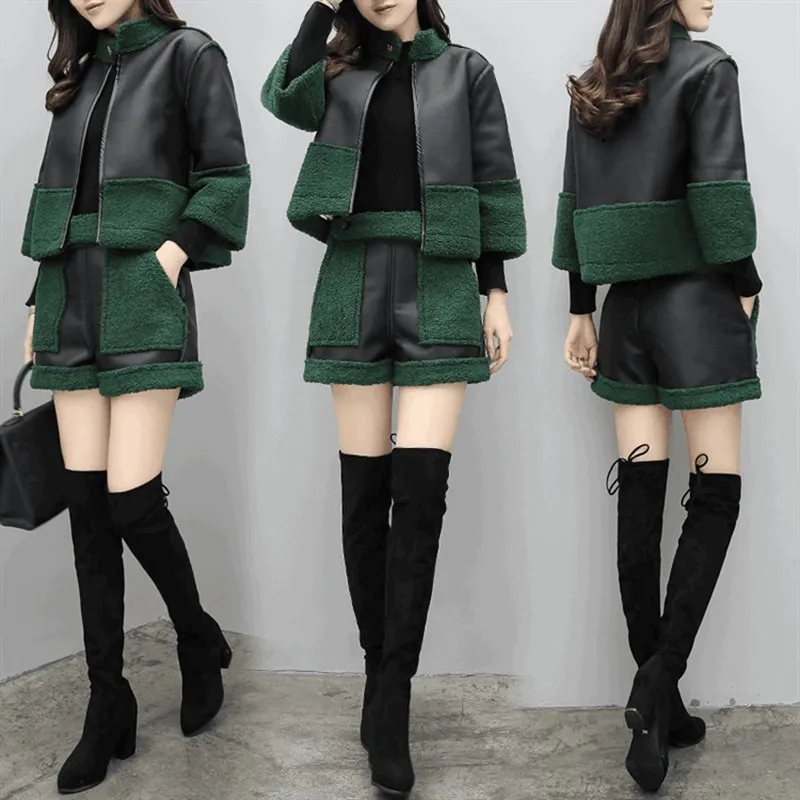 2018 комплект из 2 предметов брюки костюм для женщин сексуальная куртка с длинным