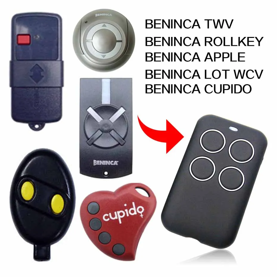 BENINCA TWV APPLE CUPIDO ROLLKEY LOT WCV дистанционное управление воротами гаражной дверью 433