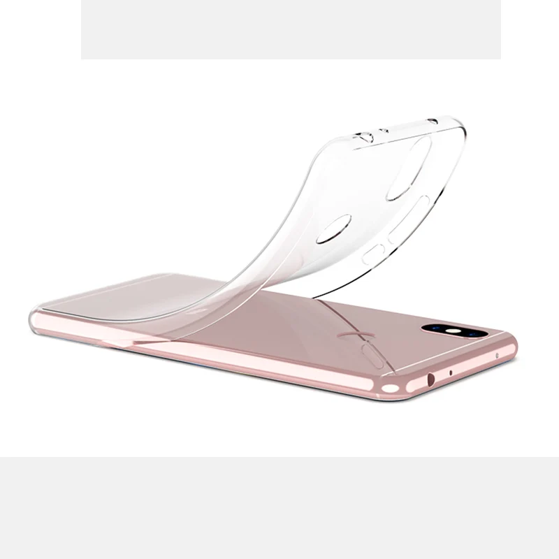 Противоударный чехол для Xiaomi redmi Note 6 Pro прозрачный из ТПУ Redmi note чехлы pro