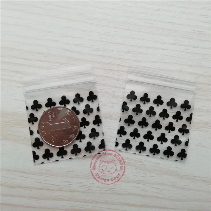 100 шт дизайн пластиковый ZipLock мешок Reclosable хранения печати Baggies (4 узора 24 размера