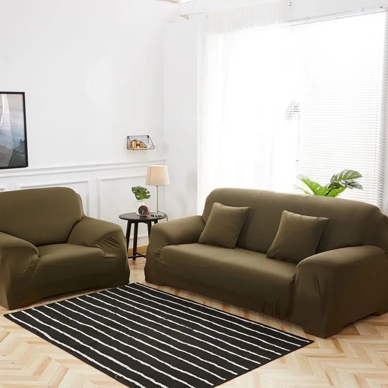 Color Stretchy Slipcover Non-slip Chair Loveseat Sofa Cover High Elastic Cushion Case Anti-dust Protection 41 | Дом и сад