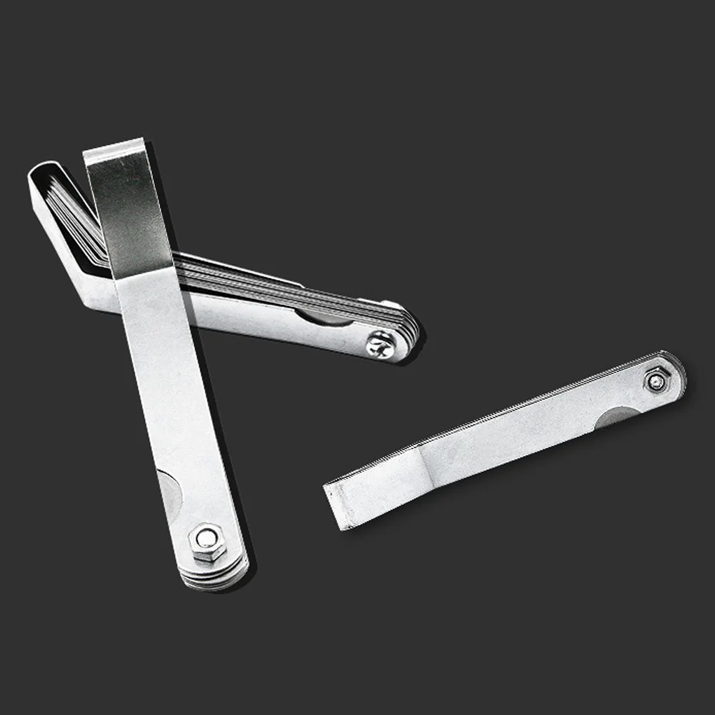 

16 Blades Stainless Steel Foldable Manufacturing Gauge Feeler Useful Metric Imperial Filler Measurement Tool Thickness