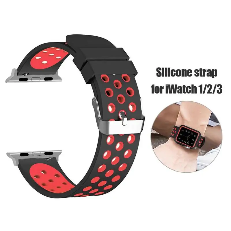 VODOOL Silicone Sport Loop Smart Watch Band Wrist Strap for iWatch Series 4 Bracelet Belt iwatch Breathable 44mm | Электроника