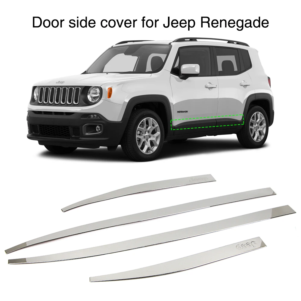 Для Jeep Renegade 2015 2016 2017 2018 2019 крышка боковой линии двери внешняя формовочная