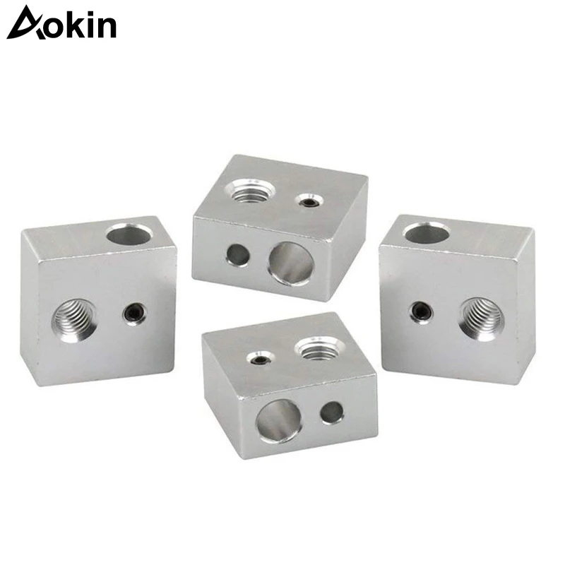 4 шт./лот металлический нагревательный блок алюминиевый нагреватель для Makerbot MK7 MK8