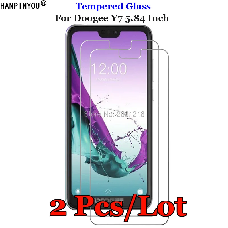 2 шт./лот закаленное стекло 9H 2.5D Для Doogee Y 7 Премиум Защитная пленка для экрана Y7 5