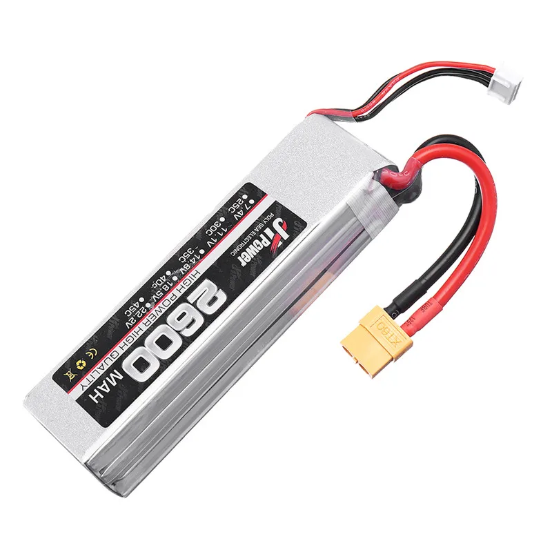JH Lipo RC автомобильный аккумулятор 2600mah 3s 35c 11 1 v T/TX60 разъем для 1/10 модели | Игрушки и