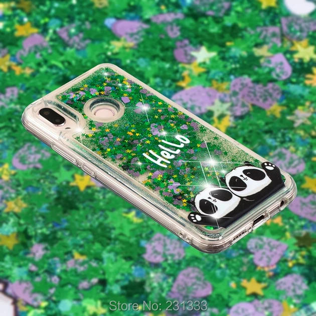 Блестящий Мягкий чехол из ТПУ с жидким зыбучим песком для Xiaomi Pocophone F1 Redmi 6 Модный