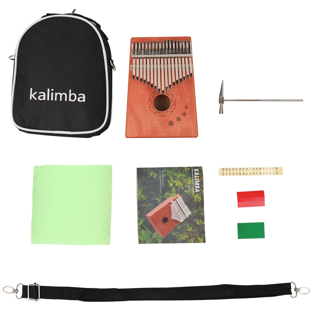 17 клавиш Kalimba большой палец Пианино музыкальный инструмент высококачественный