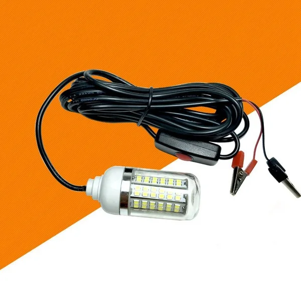 12V LED зеленый подводный погружной ночной рыболовный светильник Crappie Shad кальмар