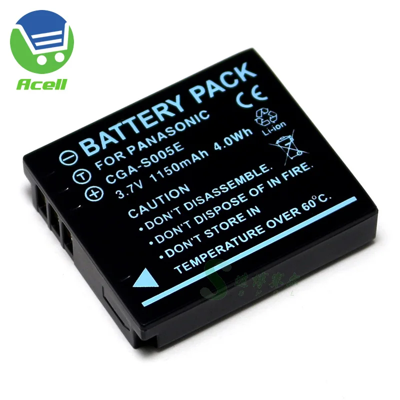 CGA S005E Аккумулятор для камеры Panasonic DMW BCC12 LX2 LX3 FX50 FX100 FX150 FX180 FX3 FX8 FX9 FX10 FX12 FX01 FX07 FS1