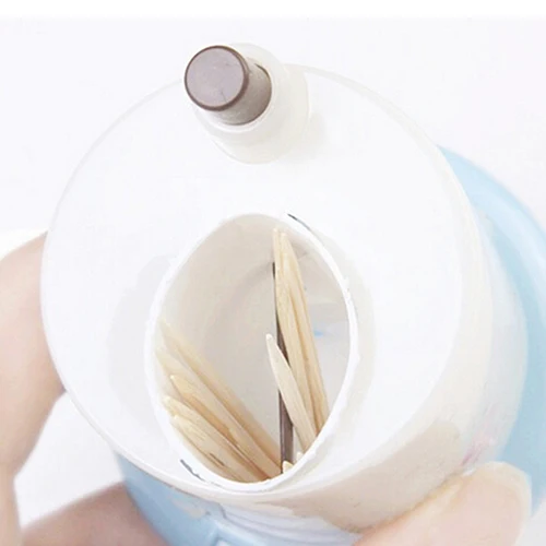 

Automatic Toothpick Holder Container Creative House Shaped Automatic Toothpick Holder Pocket Small Toothpick Storage Box