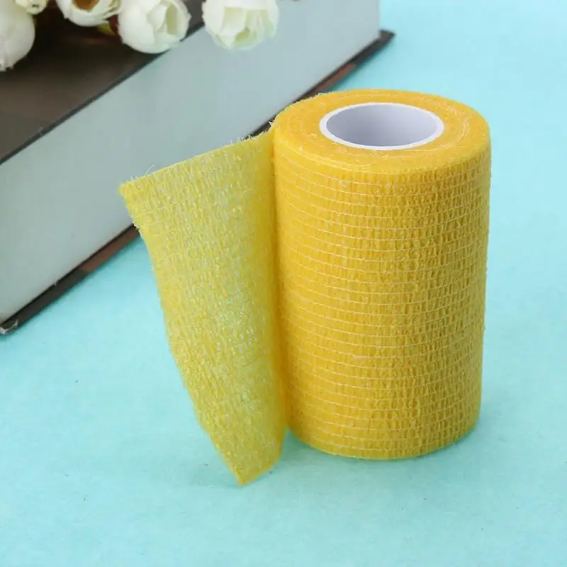 Спортивная лента эластичная самоклеящаяся рулонная повязка ремешок для