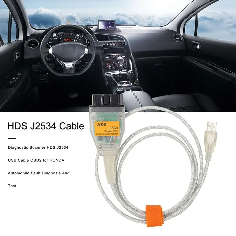 Диагностический сканер HDS J2534 usb кабель OBD2 для HONDA автомобильной диагностики