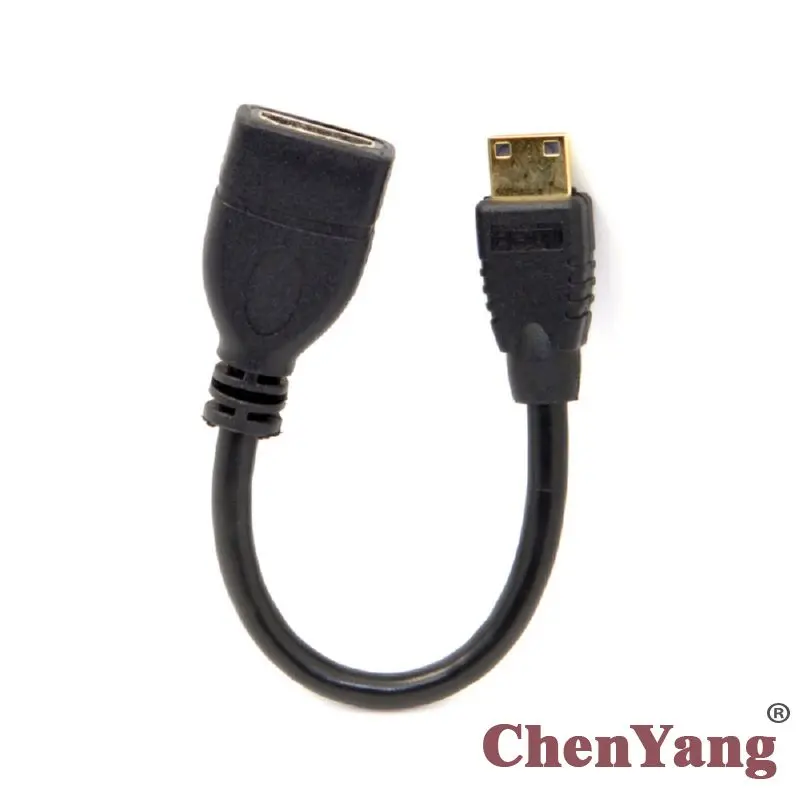 

CY Chenyang HDMI-compatible Female to Type C MINI HDMI-compatible Male Extension cable for DV Sony Cannon MP4 Camera DC DV