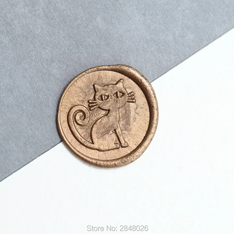 Печать с рисунком котенка печать воска на Хэллоуин кошки фотопечать
