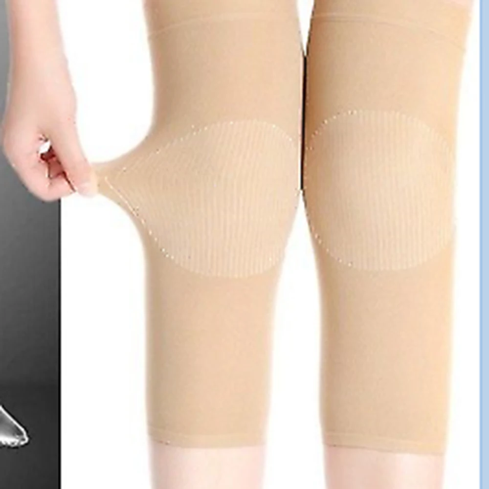 Практичный 1 пара компрессионный Бандаж с рукавом до колена поддержка спортивной