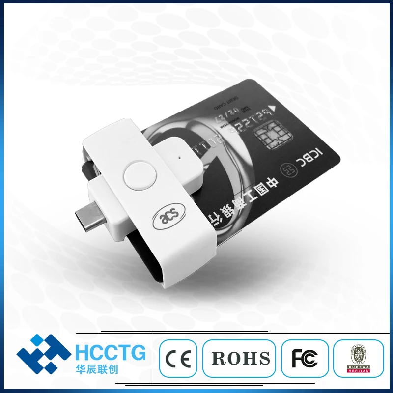 Устройство для чтения смарт-карт Pocketmate II, USB Type-C, для CAC и PIV-карт, Thunderbolt 3, SLE4442, SLE4428, AT24C64, ACR39U-NF