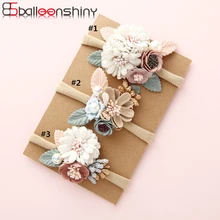 BalleenShiny – bandeau élastique à fleurs pour nouveau-né, princesse, perle, Style frais, mignon, cadeaux