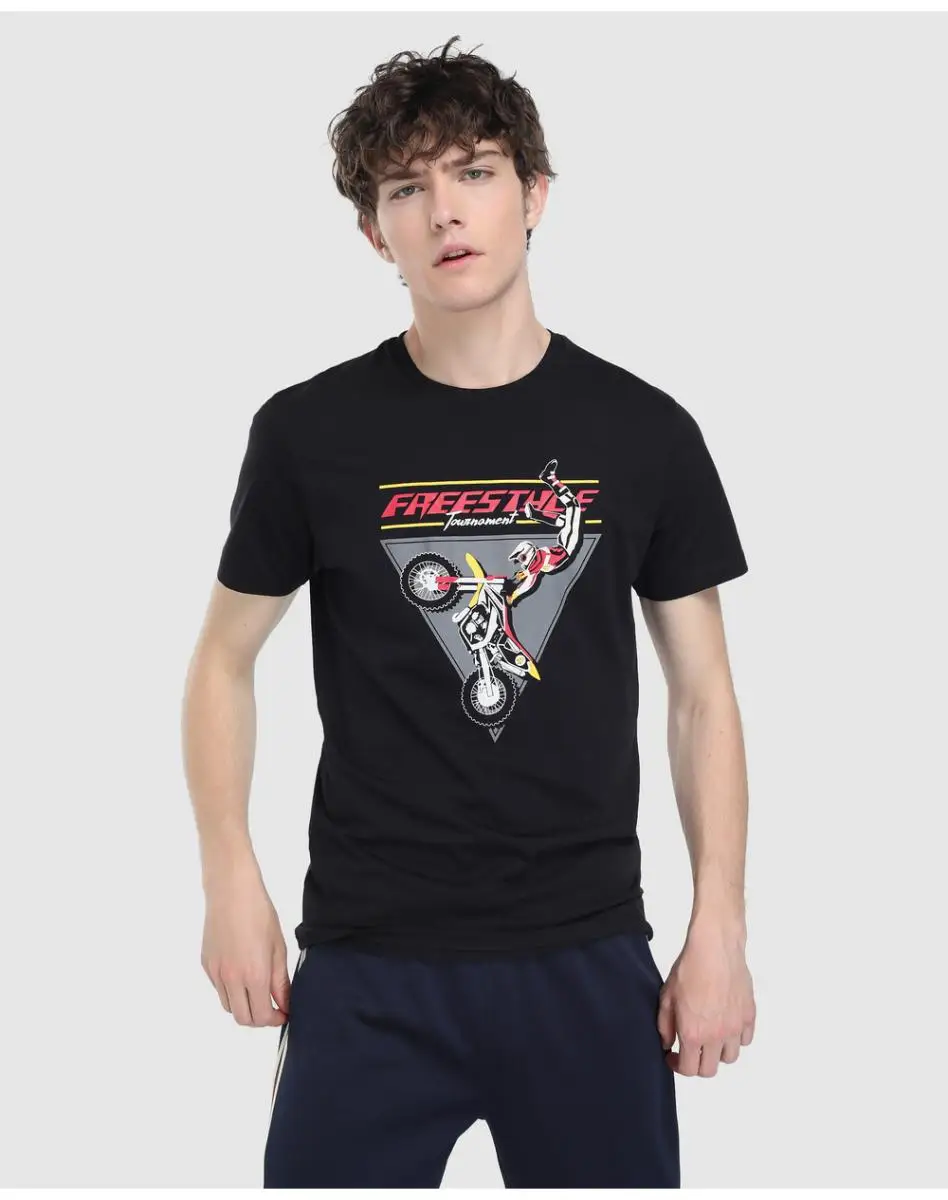 T man Green Coast Negro с коротким рукавом|Футболки| |