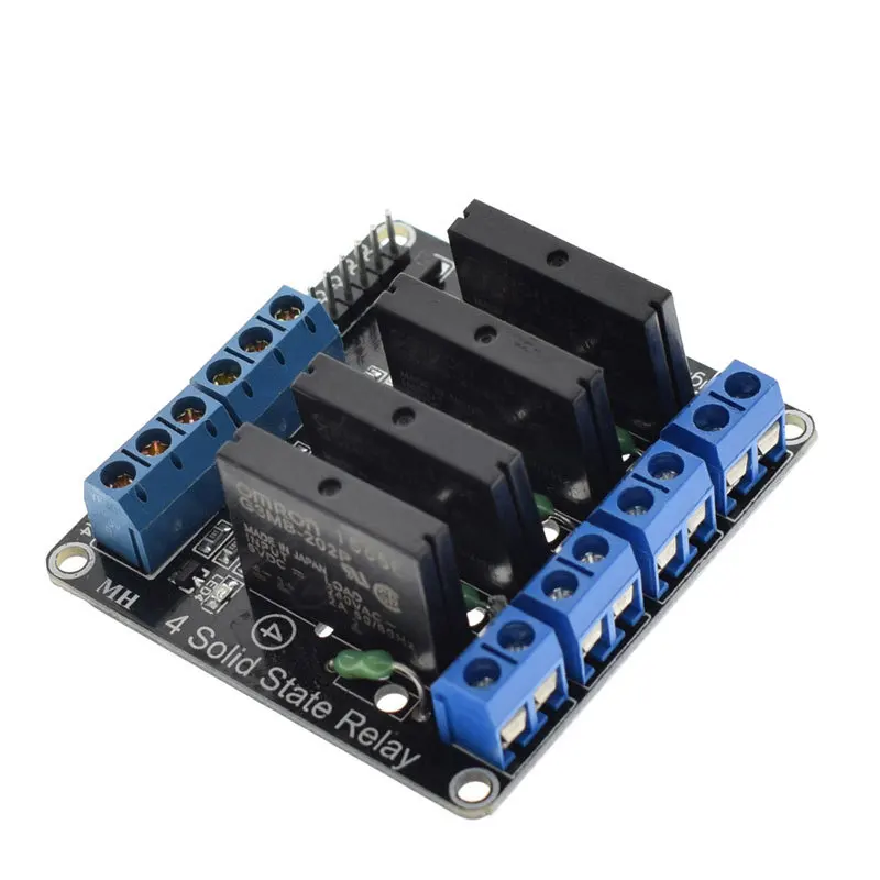 Твердотельный релейный модуль 1/2/4/8 канала твердотельный PCB SSR AVR DSP 5 В DC 240 в AC 2A для