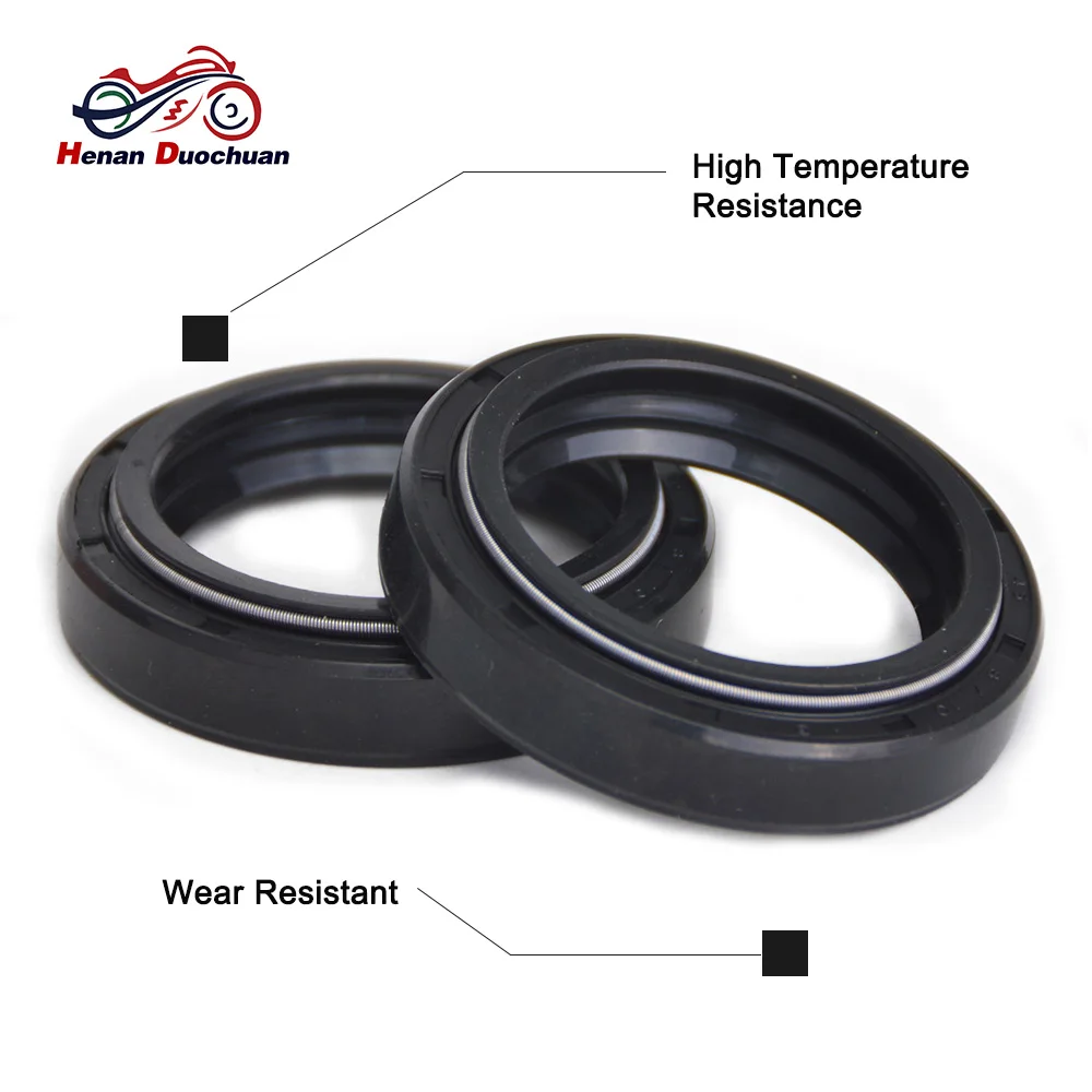 2pcs GOOD Nitrile Rubber Double Lip Front Fork Oil Seal SRX250 BW350 XV250 * XVS250 Virago V-Star for Kawasaki KX80 E2-E3 | Автомобили и