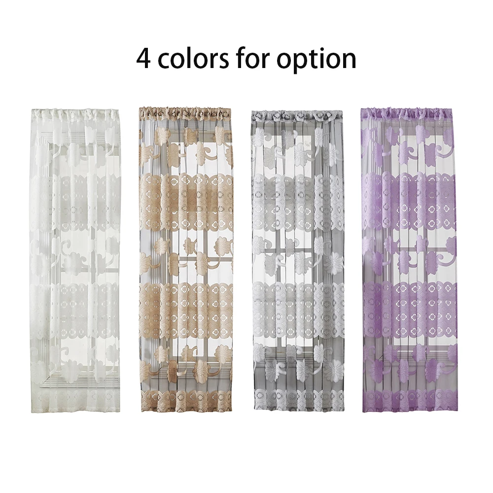 1 Панель цветок пиона само Шторы окна оконный шток занавеска с карманом для