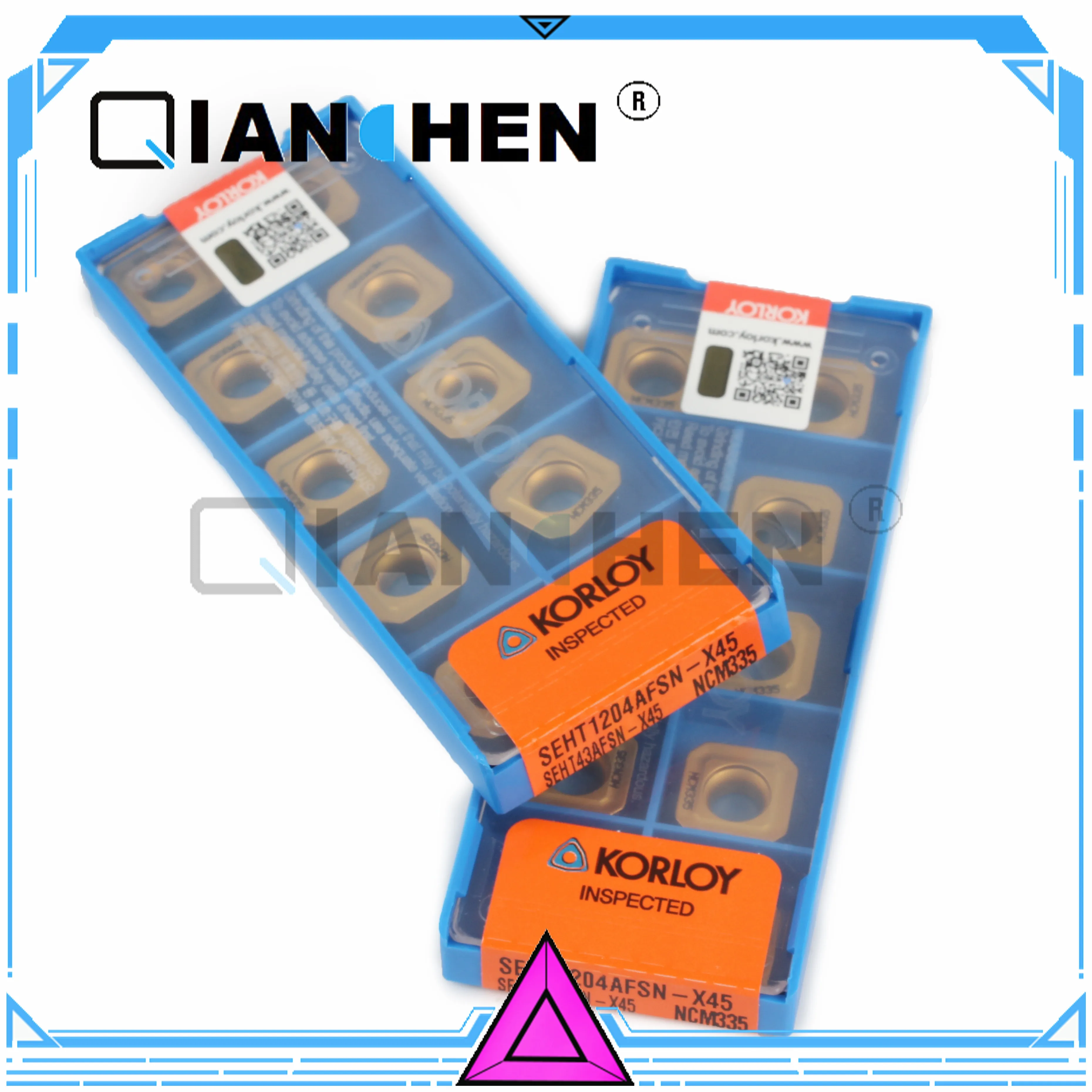 Details about / 10pcs Korloy SEHT1204AFSN-X45 NCM325 CNC Carbide For Processing Stainless Steel