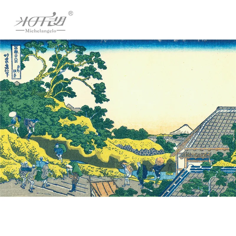 Микеланжело деревянный пазл японский Ukiyoe 36 видов на крепление Fuji Surugadai в Edo Hokusai