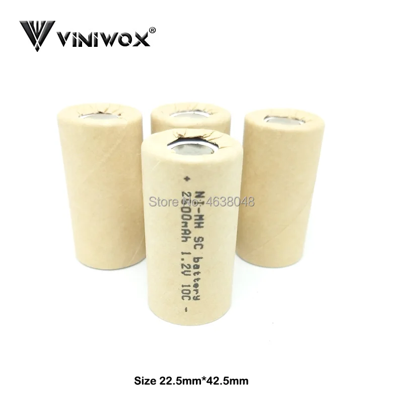 SC 2500mAh 1 2 V аккумуляторная батарея Subc Ni-MH ячейки DIY до 7 9 6 12V 6V 4 8 Электроинструмент