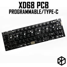Xiudi Xd68 PCB 65% Tùy Chỉnh Cơ Hỗ Trợ TKG-TOOLS Underglow RGB PCB Được Lập Trình Kly Rất Nhiều Cách Xếp Hình