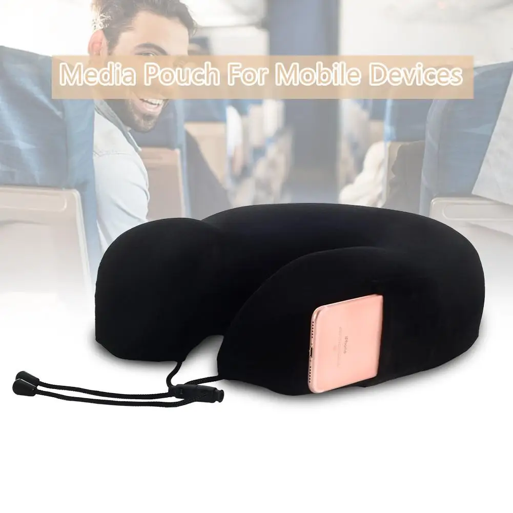 Набор подушек для путешествий с эффектом памяти u образная подушка шеи мягким