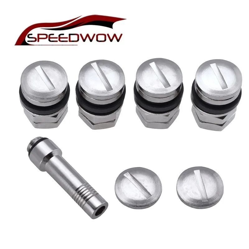 SPEEDWOW 4 шт. клапан для автомобильных шин Stealth Flush Mount хромированный колес автомобиля