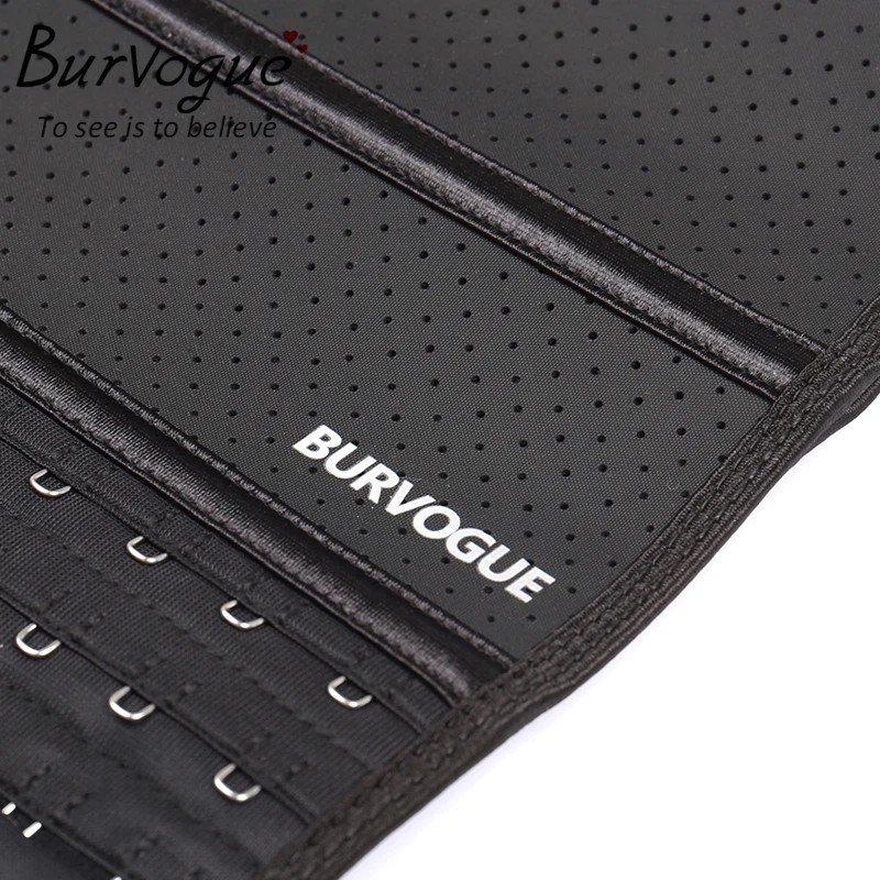 Женский корсет Burvogue дышащий сетчатый атласный латекс с отверстиями 9 стальных