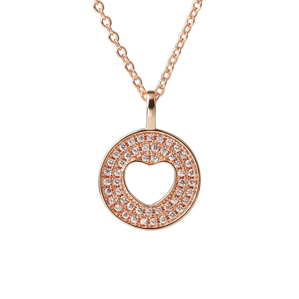 PIXNOR Элегантный Нежный Стильный Кристалл круглый полый подвеска любящее сердце