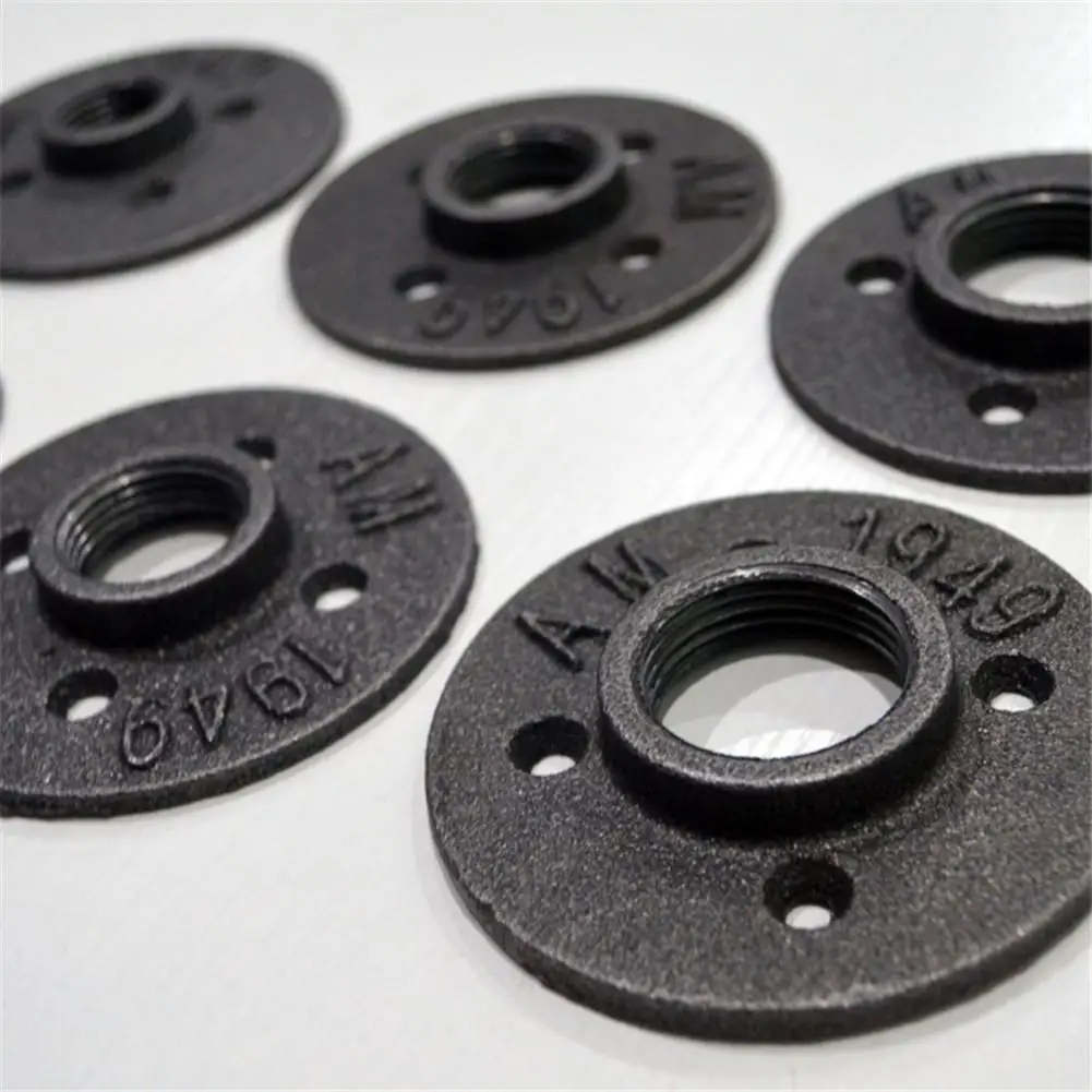 1 шт. чугунные фланцы резьба фитинги для труб из ковкого железа настенное