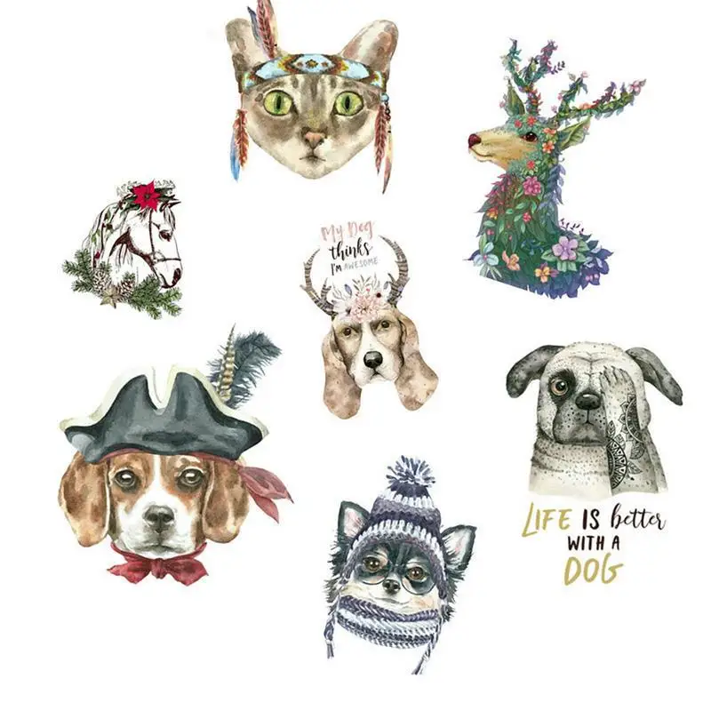 Новинка 3d нашивки с принтом животных термопереводные патчи утюгом для одежды