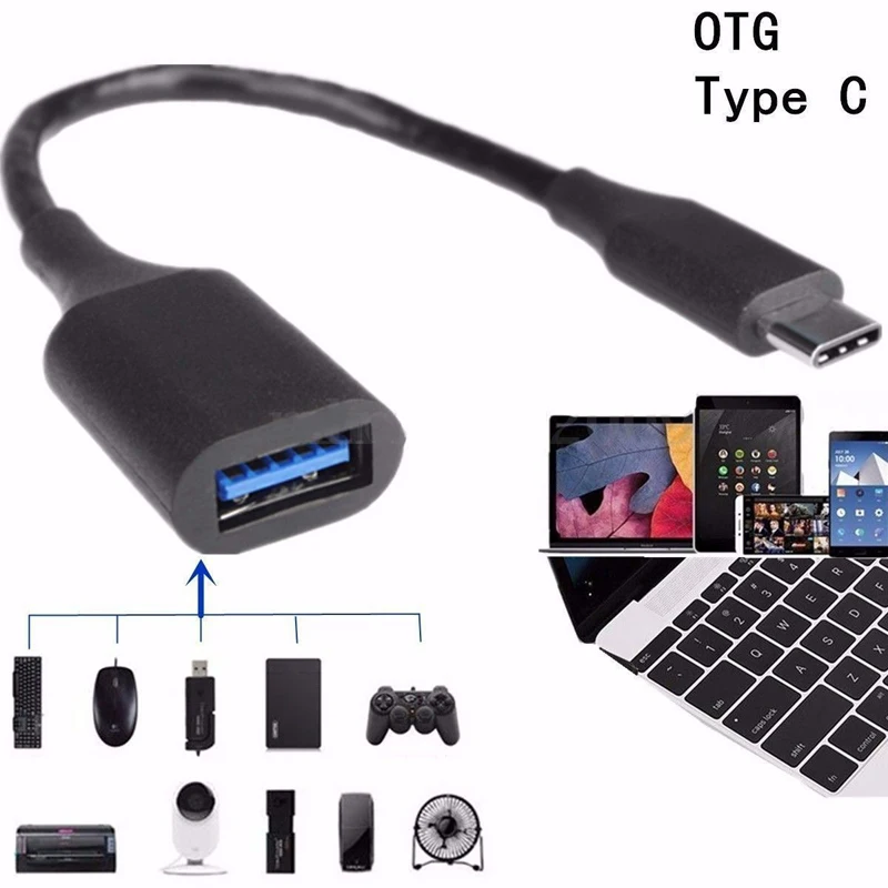 USB C OTG Cable 3.0 Adapter Type For Samsung Galaxy S8 S9 HUAWEI P20 Mate10 Mouse Keyboard | Мобильные телефоны и