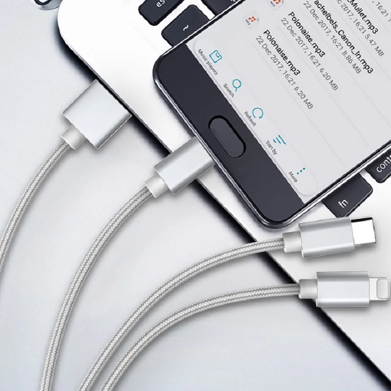 REZ USB зарядный кабель Micro для iPhone X XS Max 8 типа C провод мобильных телефонов