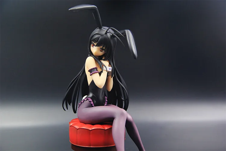Масштаб 1/7 окрашенная игра Accel World аниме Kuroyuki Hime Bunny девушка Сидящая Ver 20 см Модель