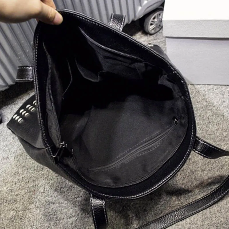 Женская сумка из искусственной кожи осенняя большого размера женская на плечо