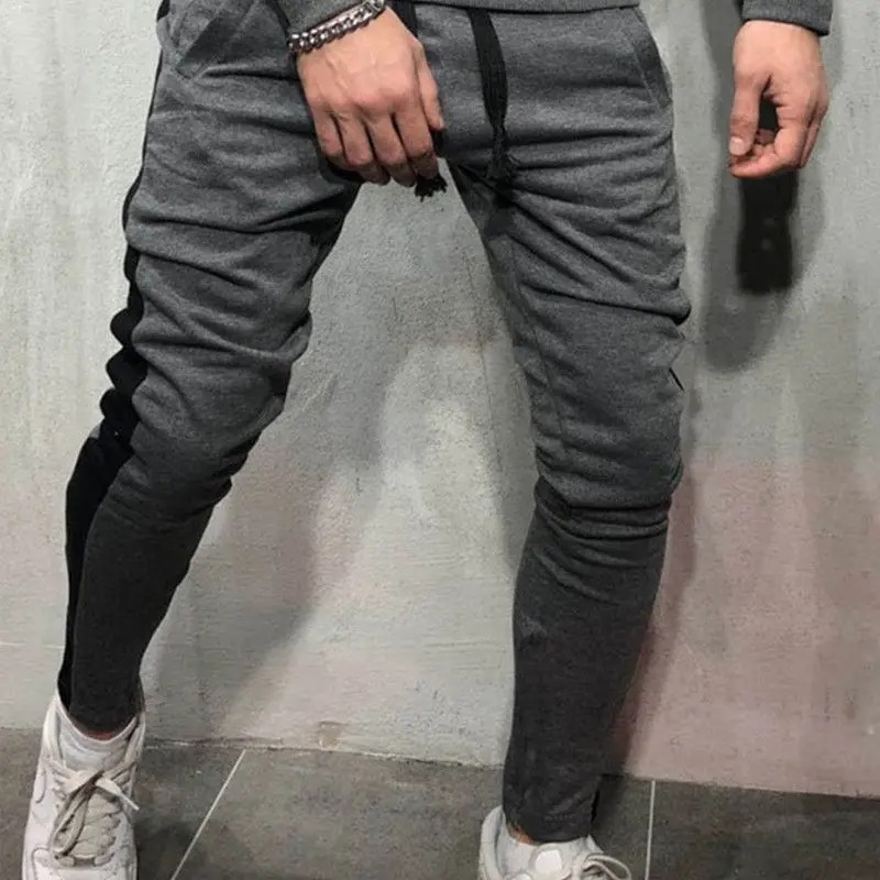 Мужские Брюки с карманами повседневные облегающие длинные брюки 2019 |