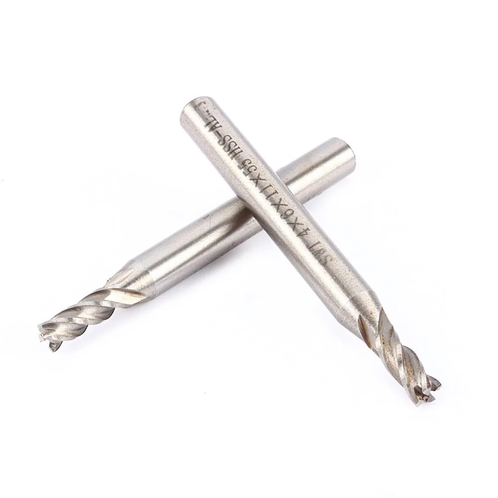 Концевая фреза из быстрорежущей стали ЧПУ прямой хвостовик 8 мм 4 дюйма