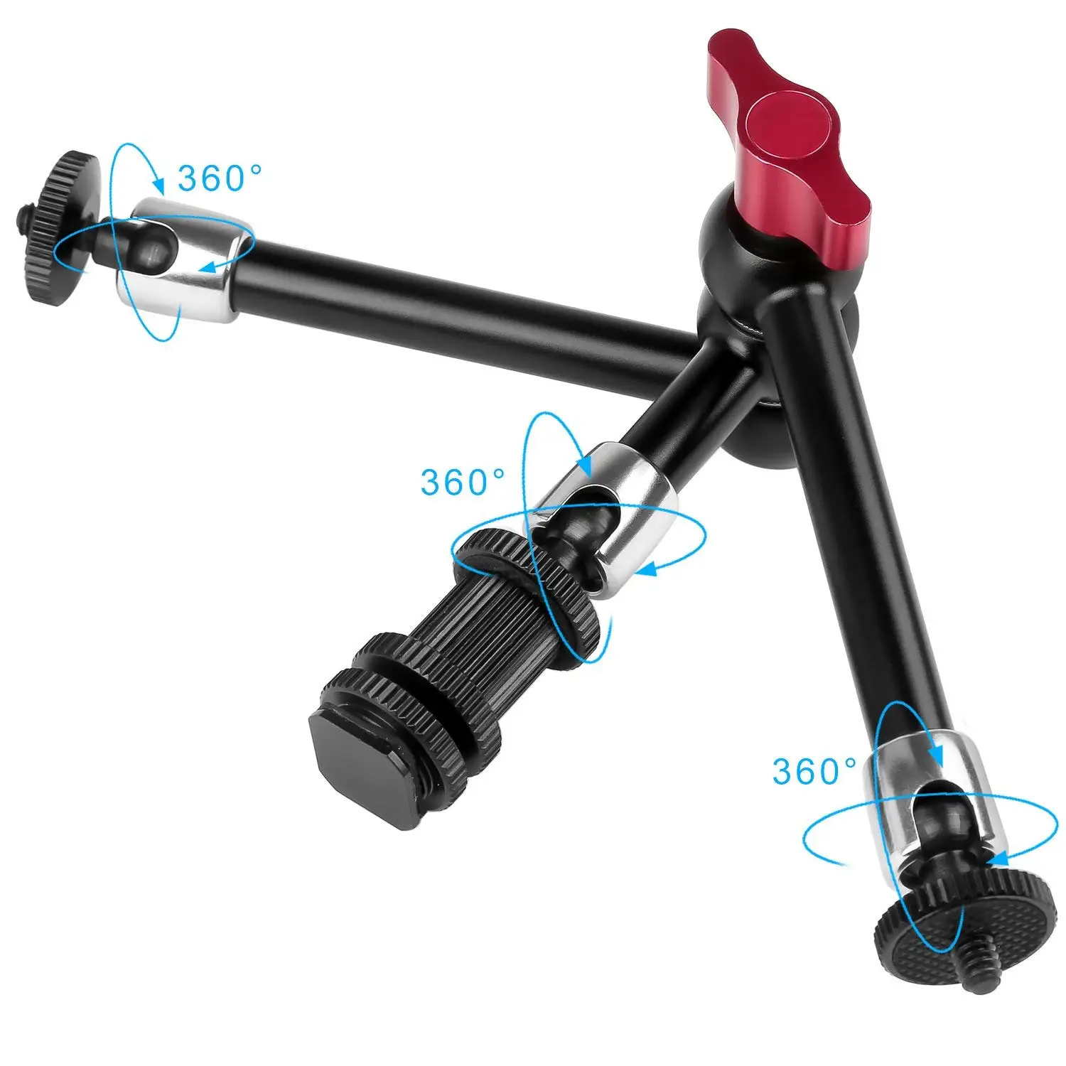Magic Arm 3 Arms Adjustable Articulating Friction Camera Bracket Compatible with DSLR Rig LED Monitor Video Lig |