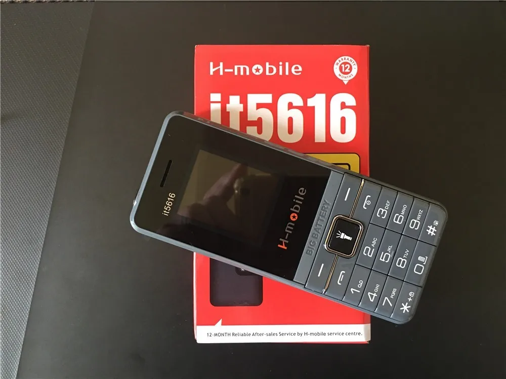 2019 Новый H mobile IT5616 телефон две sim карты основная большая клавиатура Quad Band WhatsAPP MP3 FM