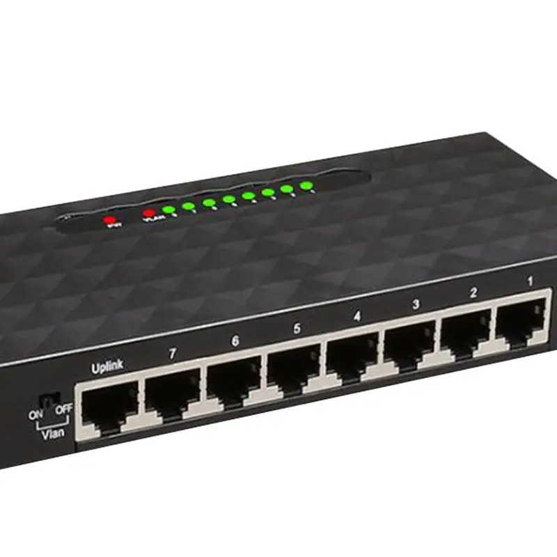 Diewu 8-портовый гигабитный Ethernet сетевой коммутатор 10/100/1000Mpbs концентратор