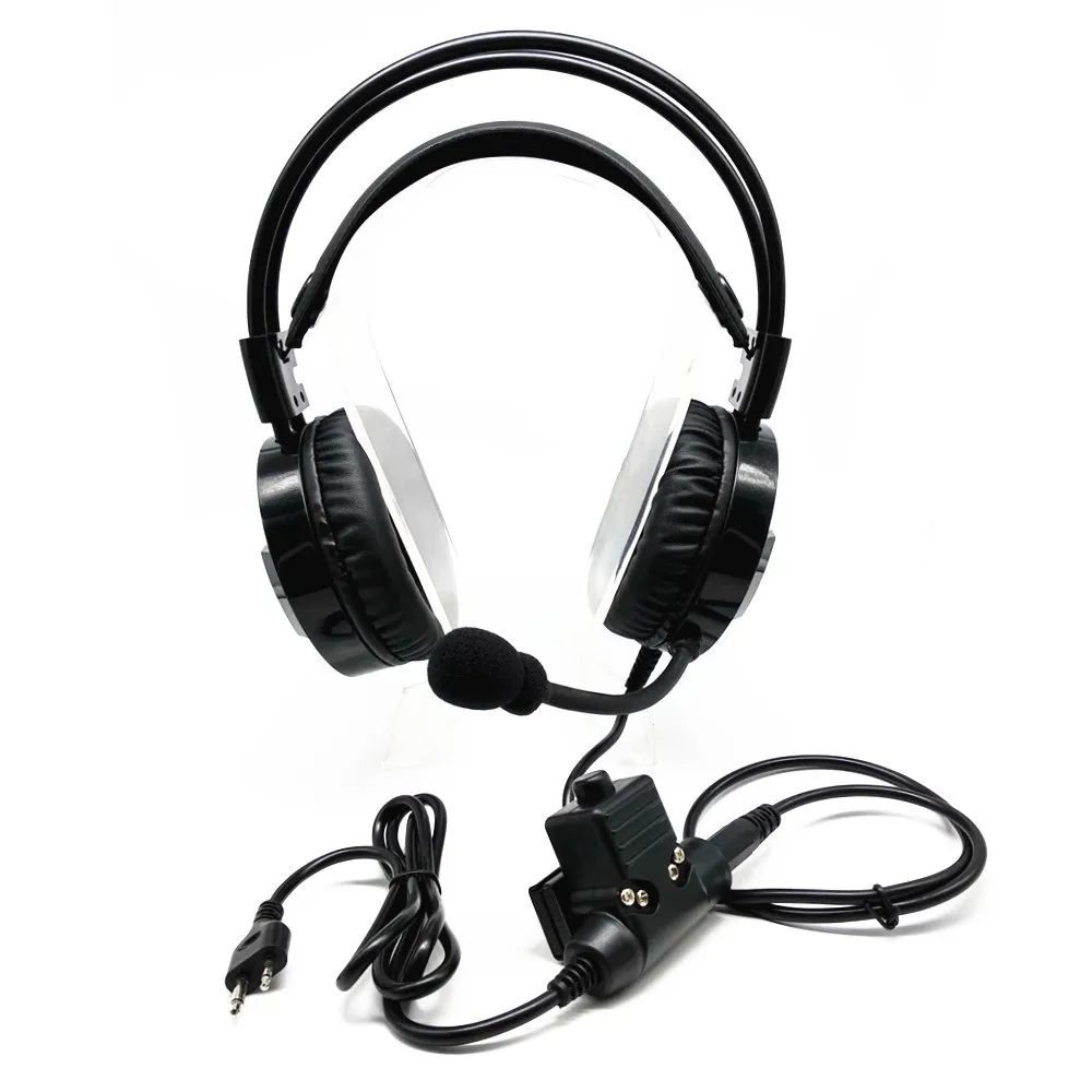 Наушники Walkie Talkie Шум шумоподавлением гарнитура для ICOM IC V8 V82 V85 F11 F26 F4008A F31 F4GT