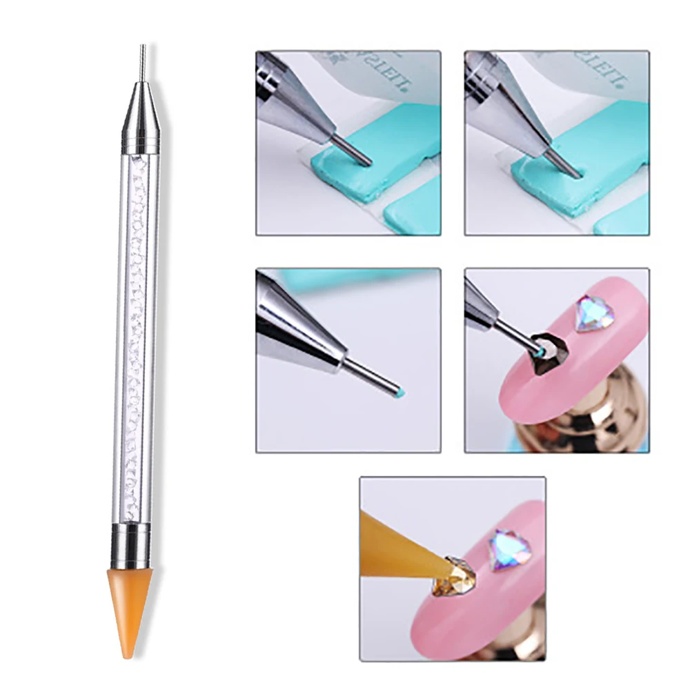 DIY Diamond Painting Point Drill Pen Rhinestones Mosaic Pictures Double Head Nail Art By Numbers Embroidery Tools | Красота и