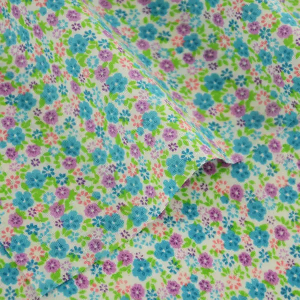 2016 New Arrivals Art Work Lovely Little Pink and Green Flowers 100% Cotton Fabric Designs Tecido Doll Patchwork Clothing Sewing|sewing