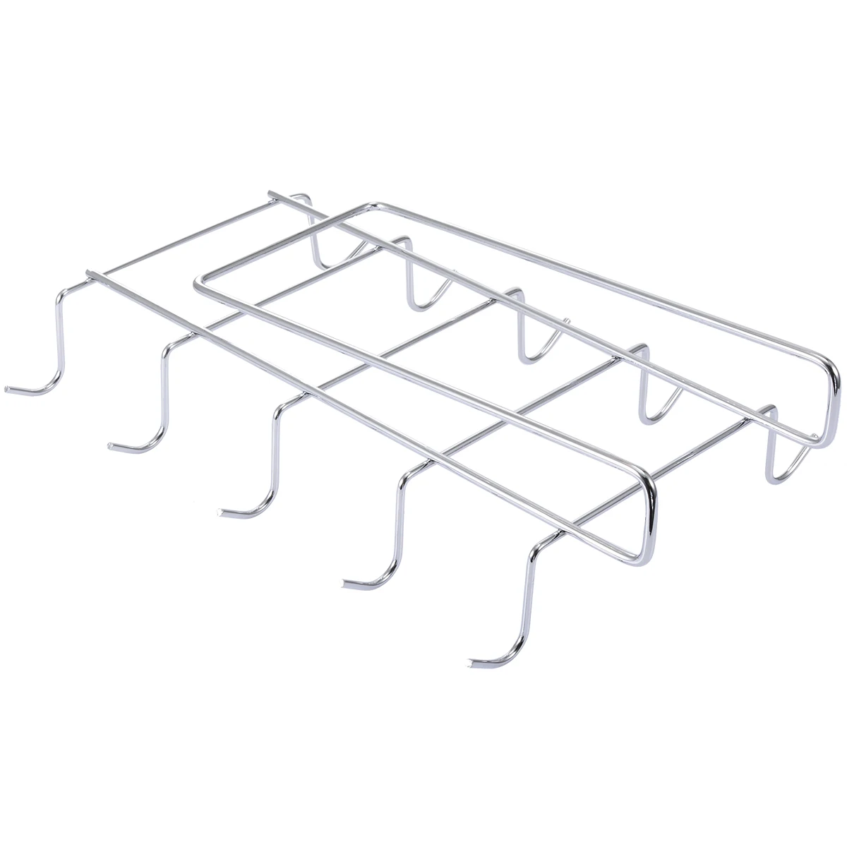 1 шт. 10 крючков Вешалка из нержавеющей стали для Винных Бокалов серебряный